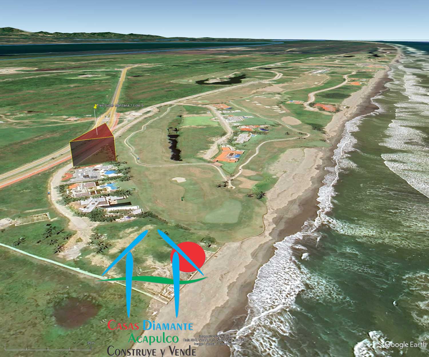 Terreno Tres Vidas Lote 9 Manzana 1 - Ubicación satelital y entorno 6